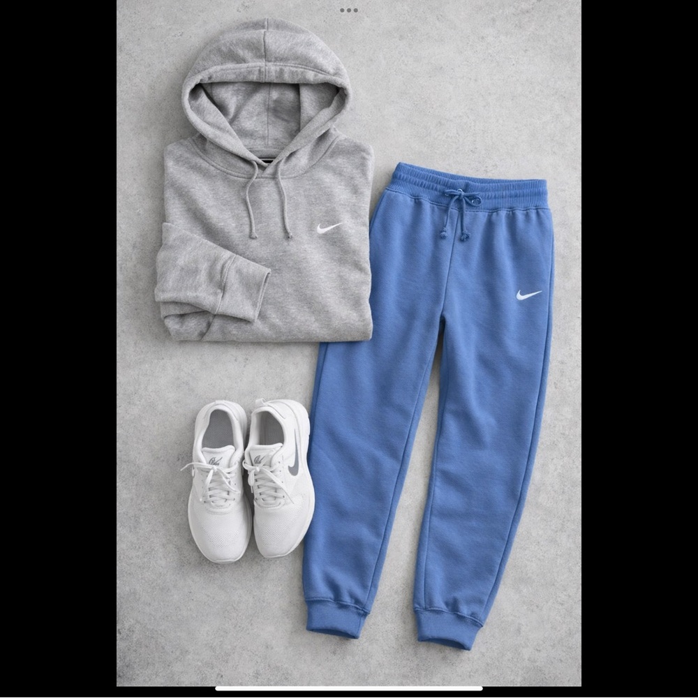 Nike Classic Training Jogger Sweatpants Blue S Swoosh Athleisure Gym Lounge